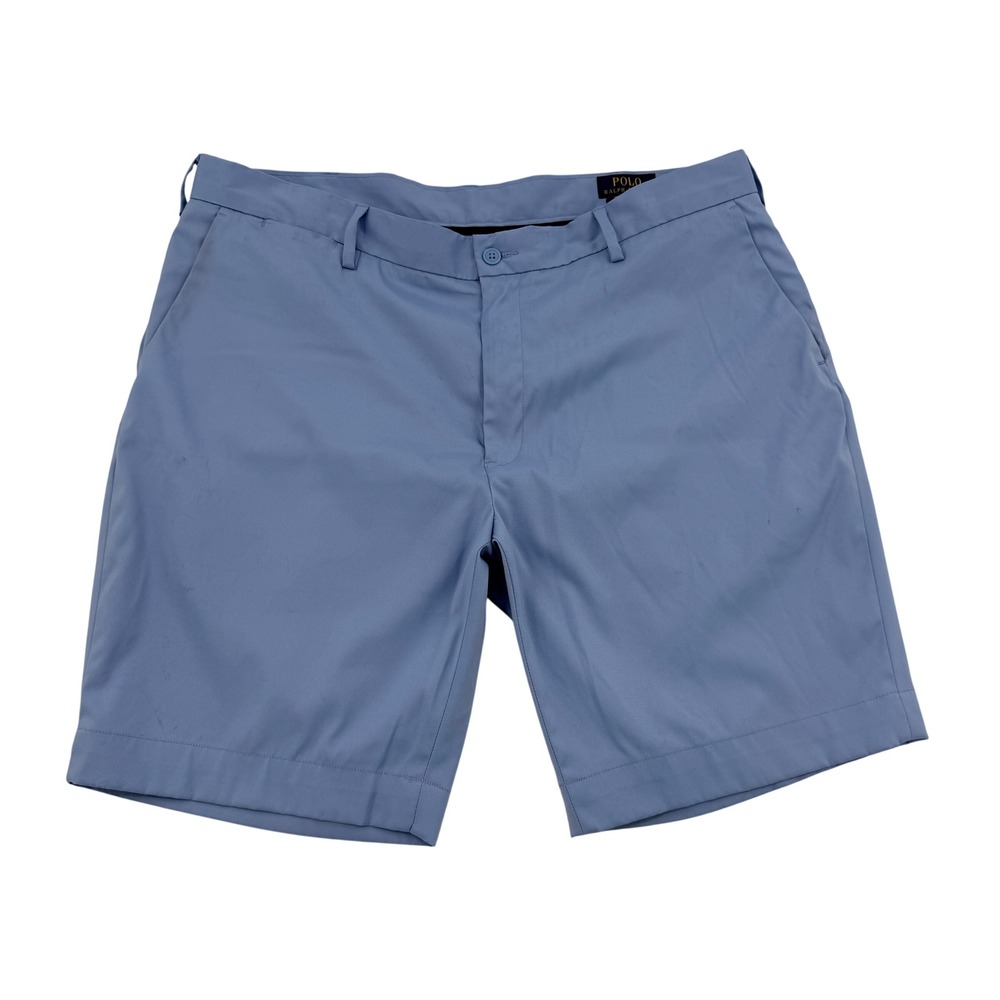 Polo Ralph Lauren Performance Shorts Mens 38 Blue Stretch Classic Fit Chino Golf